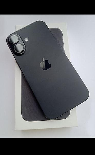 active 12 pro: IPhone 16, Б/у, 256 ГБ, Black Titanium, Защитное стекло, Чехол, Кабель, 93 % — 1