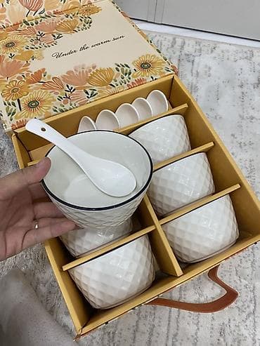 ложки набор: Подарочный набор пиал с ложками “Under the warm sun”. Состав: - 6 — 2