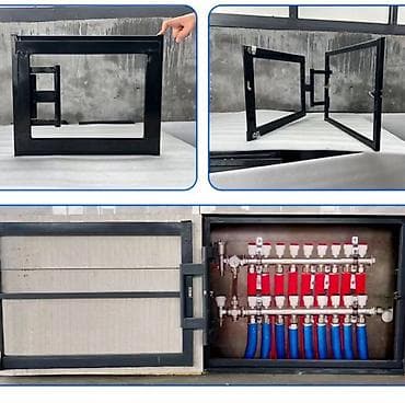 Скрытый люк-ревизия под плитку/керамогранит с выдвижным поворотным