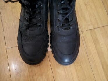 сапоги зимние женские натуральная кожа натуральный мех распродажа: Мужские ботинки, 40, Tuffoni, Б/у, цвет - Черный, Самовывоз — 3