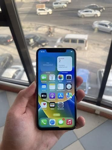 обмен на айфон 11 про: IPhone X, Б/у, 64 ГБ, Серебристый, Чехол, Коробка, 76 % — 3