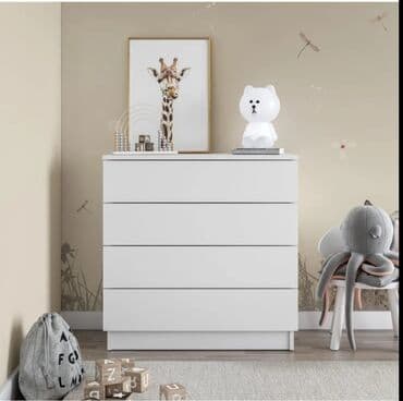 шкаф для одежды купе: Комод для одежды, Новый, Без зеркала, ЛДСП, цвет - Белый, Бесплатная доставка — 2