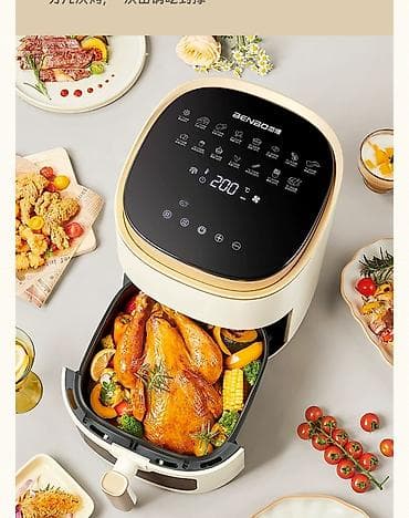 iphon 8 plus: Аэрогриль (фритюрница без масла) BENBO - Вместительная чаша-корзина — 1