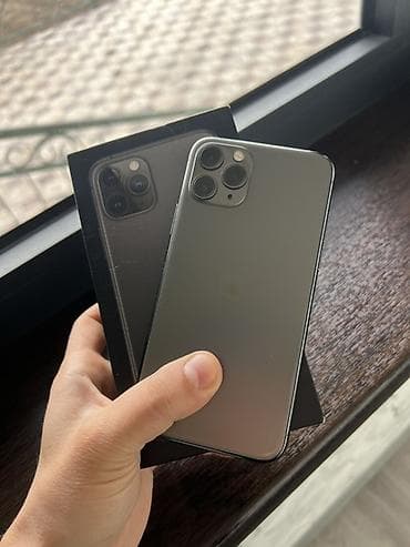 IPhone 11 Pro, Б/у, 64 ГБ, Space Gray, Коробка, 100 %