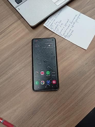 samsung 10e: Samsung Galaxy S10, Б/у, 128 ГБ, цвет - Синий, 2 SIM — 1
