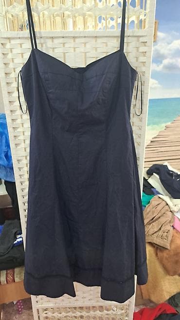 сандал: Повседневное платье, Лето, Короткая модель, Хлопок, Сарафан, S — 2