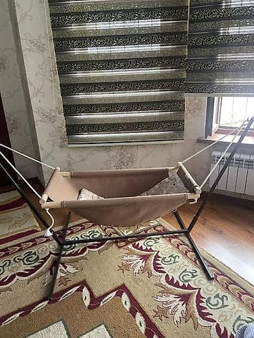 Детский шезлонг, Качалка, Дерево, цвет - Коричневый — 5