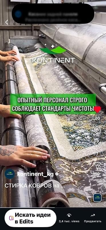 Килемдерди жуу, | Килем, Паластар, Акысыз жеткирүү