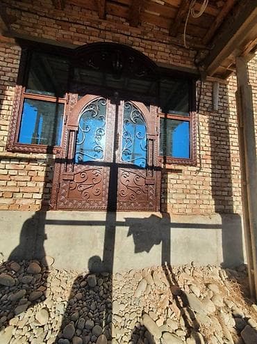 зеркало комод с подсветкой: Двери для домов и квартир, Металлическая, Двухстворчатая, Кованная, цвет - Коричневый — 4