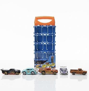 Набор Hot Wheels: вертикальный бокс‑органайзер с ручкой + 5 at lalafo.kg Набор Hot Wheels: вертикальный бокс‑органайзер с ручкой + 5