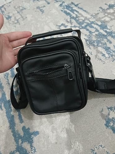 сумка рюкзак мужской: Барсетка, Материал: Экокожа, Застежка на молнии, Новый — 1