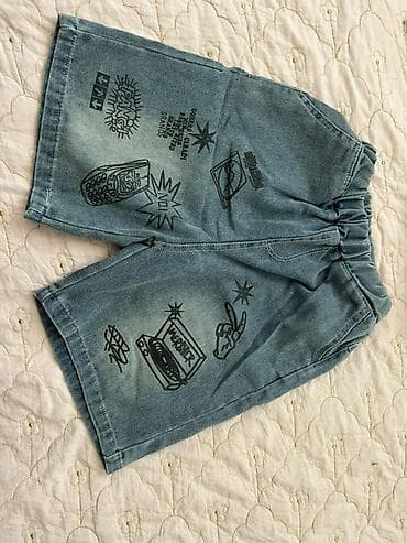 тайские шорты мужские: Джинсовые шорты с принтами Абсолютно новыеразмер не подошел — 1