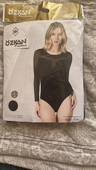Боди женское ÖZKAN Underwear, модель Code: 25261. - Цвет: черный - at lalafo.kg Боди женское ÖZKAN Underwear, модель Code: 25261. - Цвет: черный -