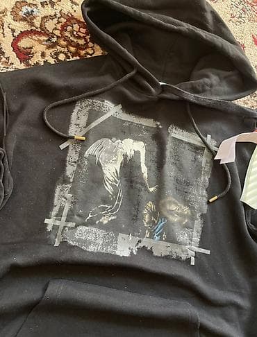 mf doom: Мужская толстовка, XL, Off-White, Новый, цвет - Черный, Самовывоз, Платная доставка — 3