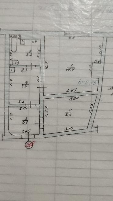 1 комната, 40 м², Индивидуалка, 4 этаж, Дизайнерский ремонт