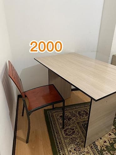 стол парта бу: Комплект парты и стула, Б/у, Самовывоз — 1