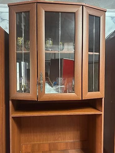 кухонный шкаф буу: Стенка-шкаф, Тип стенки-шкафа: Модульная, Для зала, Особенности: Для хранения посуды — 3