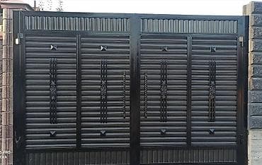 черн металл: Кованые распашные ворота из металла - Материал: сталь, декоративная — 1