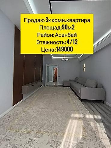 Продажа квартир: 3 комнаты, 90 м², Элитка, 4 этаж, Евроремонт — 1