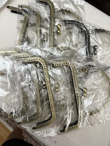 продаю бисер: Металлические фермуары для сумок и кошельков - Материал: металл - — 1