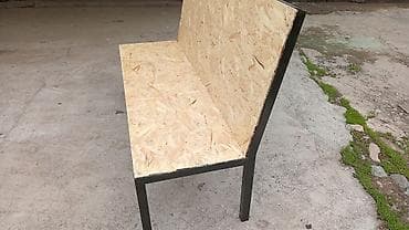 металический: Скамейка Металл, Со спинкой, Без крыши — 3