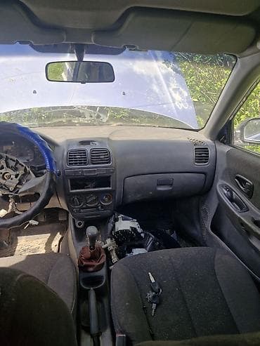 запчасти хундай аксент: Hyundai Accent седан На Разбор(около 2000‑х годов), синий цвет, 4 — 7