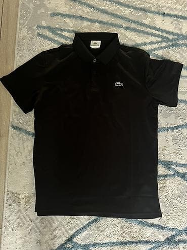 Мужская футболка, L, Lacoste, Новый, цвет - Черный, Самовывоз