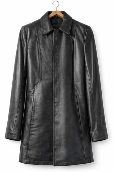 Кожаное женское падо бедра - Материал: натуральная кожа (черная