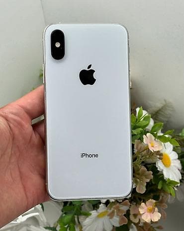 афон хр: IPhone X, Серебристый — 1