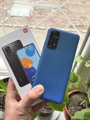 кир мошина: Redmi, Redmi Note 11, Б/у, 128 ГБ, цвет - Голубой, 2 SIM — 1
