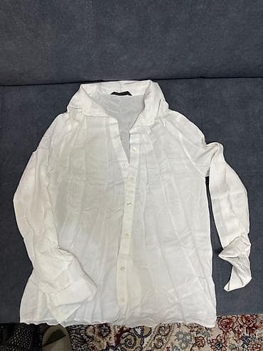 Блузка, Классическая модель, Хлопок, Однотонный at lalafo.kg Блузка, Классическая модель, Хлопок, Однотонный