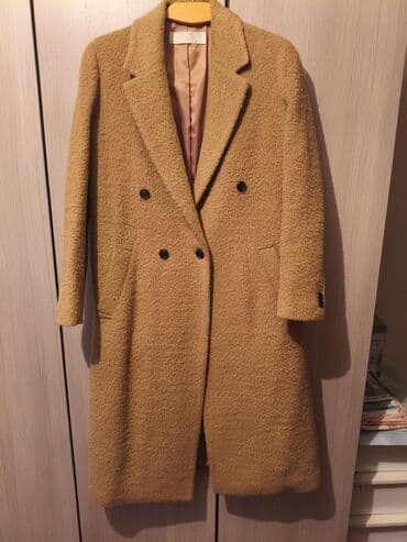 лоферы 38 размер: Пальто, Классика, Осень-весна, Букле, По колено, Двубортная модель, M — 1