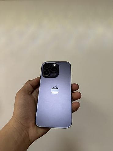 nokia 1280: IPhone 14 Pro, Б/у, 128 ГБ, Deep Purple, Чехол, 86 % — 1