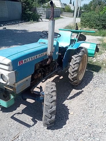 Унаа: Минитрактор Mitsubishi D1850FD с навесной роторной фрезой — 2