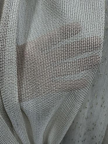 дантела постель производитель: Шторы из льняной фактурной ткани и сетчатый тюль - Коллекция — 4