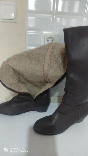 сапоги из натурального меха и кожи: Продаю сапоги натуральная кожа производства Австрия — 3