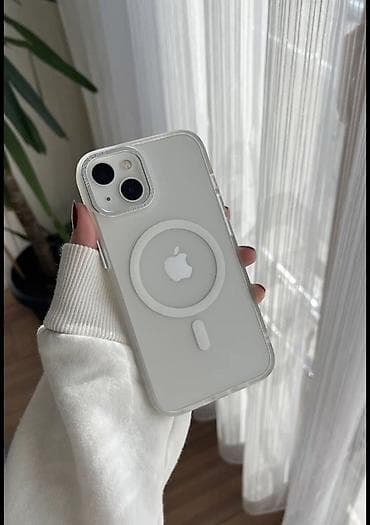 IPhone 13, Б/у, 128 ГБ, Белый, Чехол, Защитное стекло, Кабель
