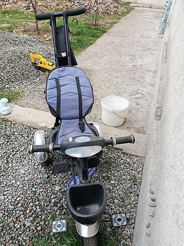 Балдардын кийим-кечелери жана бут кийимдери: Детский трехколесный велосипед-трансформер с родительской ручкой — 2