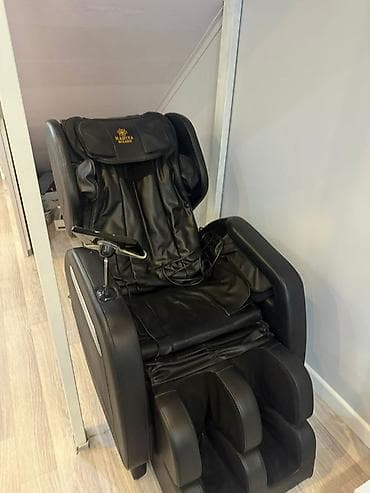 мебель гостиный: Массажное кресло, Б/у, Самовывоз, цвет - Черный — 1