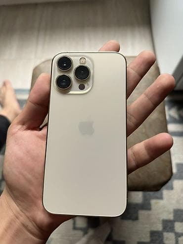 second hand mobile: Apple iPhone 13 Pro, цвет «золотой» По корпусу 10/10 Акб 87 — 2