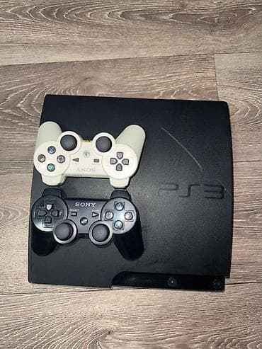 samsung active 2: Sony PlayStation 3 (Slim) + 2 беспроводных геймпада DualShock 3 — 1