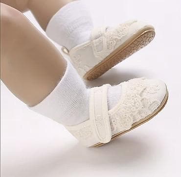 ботинки на каблуках: Нарядные пинетки/туфельки для девочки - Цвет: молочный (айвори) - — 2