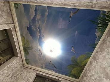 Натяжной потолок 3D потолки, Глянцевое, Матовое Бесплатный замер, Гарантия, Бесплатная консультация