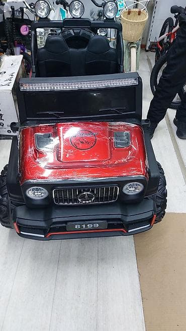 Детские электрокары: Детский электромобиль-внедорожник 4x4 (модель 8199) - Двухместный — 2