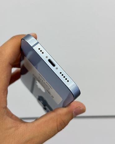 iphone 16: IPhone 14, Б/у, 128 ГБ, Голубой, Защитное стекло, Чехол, В рассрочку, 81 % — 4