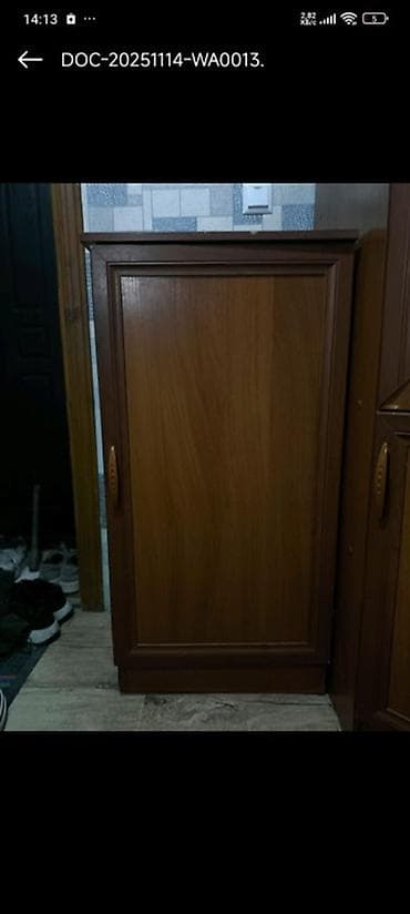 шкаф бу сокулук: Шифоньер, шкаф для одежды, Б/у, Угловой, ЛДСП — 3