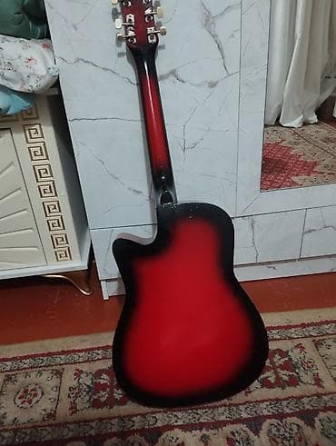 ушки для гитары: Акустическая гитара Sietal, форма дредноут с вырезом (cutaway). - — 2