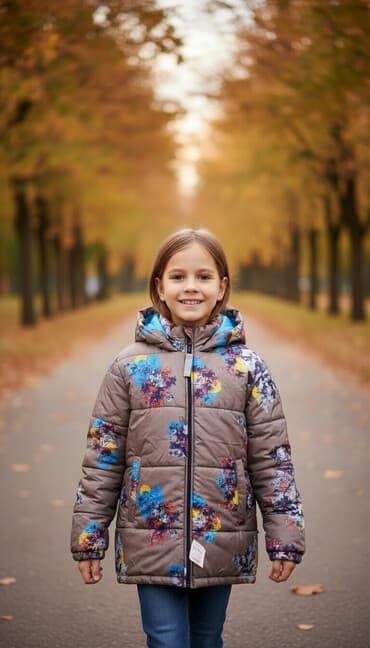 детская горка купить бишкек: Зимняя/демисезонная куртка с капюшоном для девочки. - Бренд: Chikiel — 1