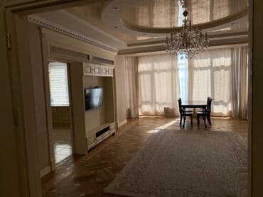 долгосрочная аренда квартира бишкек ош базар: 4 комнаты, Агентство недвижимости, Без подселения, С мебелью полностью — 4