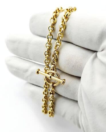 продаю золотую цепочку: Цепь для бензопилы, Проба 585, Мужские, Новый, Ручная работа — 14